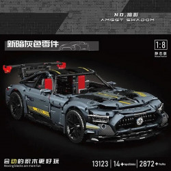 tech moc shadow amg gtr roadster racing car bricks toy 13123