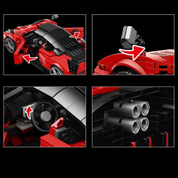 tech moc supercar pagani zonda r racing car bricks toy