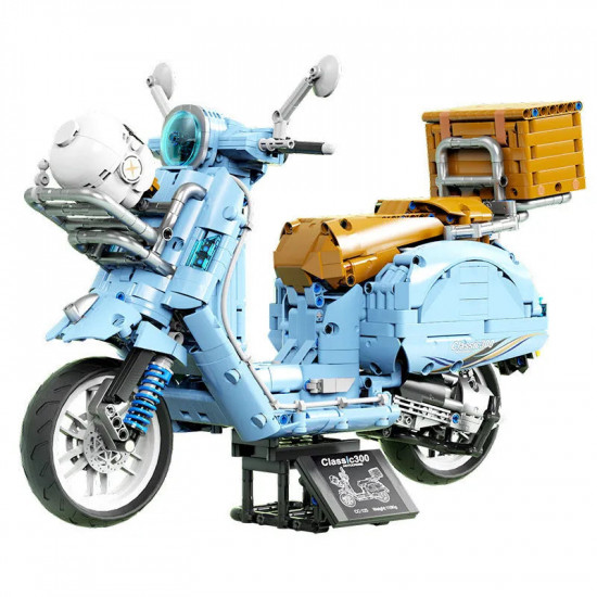 tech moc t4025b vespa classic 300 motorcycle bricks toys tech moc t4025b vespa classic 300 motorcycle bricks toys