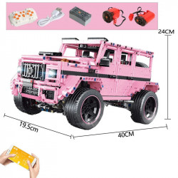 tech moc t5016b rc off-road suv king kong barbie bricks toy