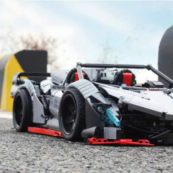 tech moc xq1003 lambo veneno roadster racing car bricks toys