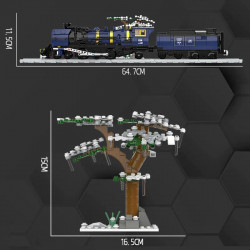 tech motorized oriental express simulation train bricks toy