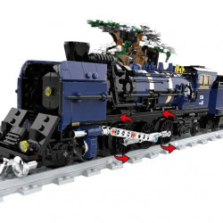 tech motorized oriental express simulation train bricks toy