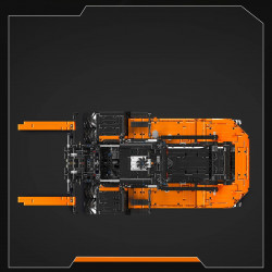 tech motorized rc heavy forklift truck bricks toy