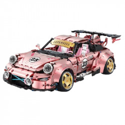 tech motorized rc porsche 911 rwb supercar bricks toy t5036a