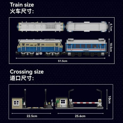 tech railway rc df4b diesel train locomotive bricks toy
