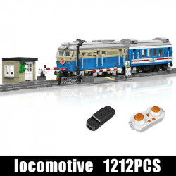 tech railway rc df4b diesel train locomotive bricks toy