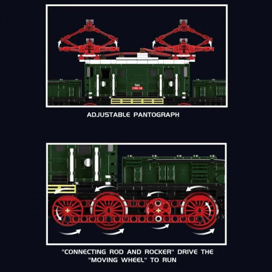tech rc crocodile railway electric locomotive train bricks toy tech rc crocodile railway electric locomotive train bricks toy