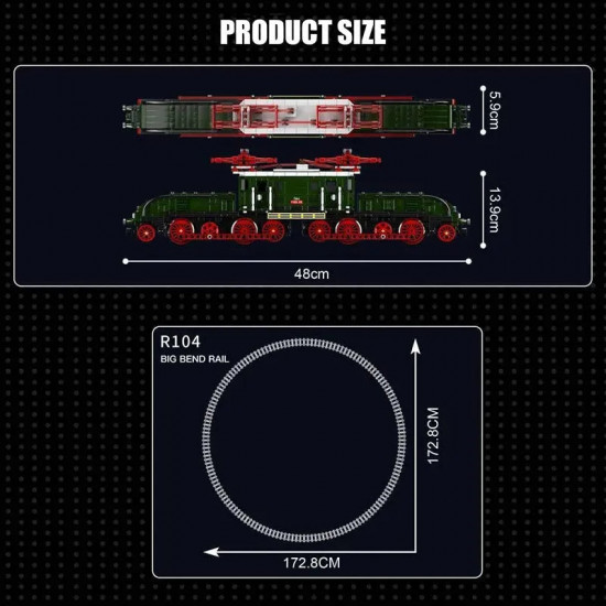 tech rc crocodile railway electric locomotive train bricks toy tech rc crocodile railway electric locomotive train bricks toy