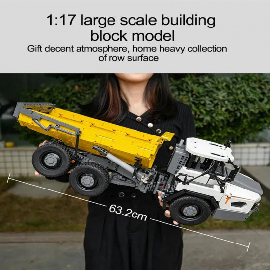 tech rc moc large city heavy dump truck bricks toy tech rc moc large city heavy dump truck bricks toy