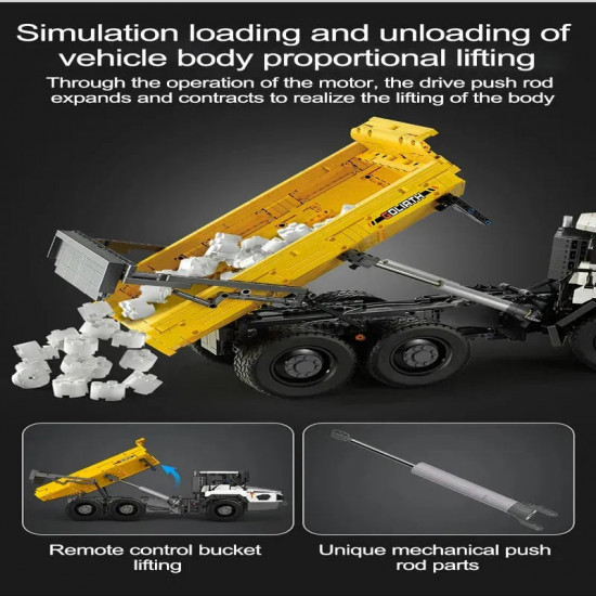 tech rc moc large city heavy dump truck bricks toy tech rc moc large city heavy dump truck bricks toy