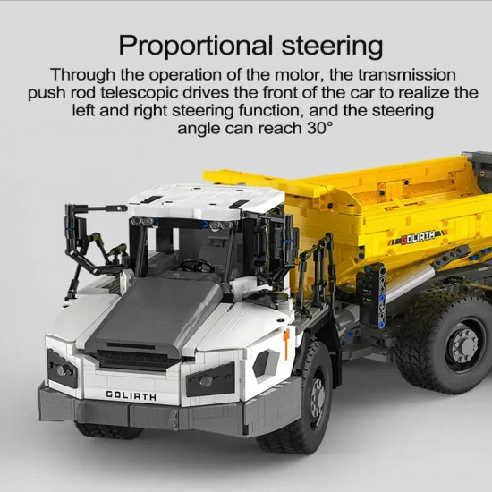 tech rc moc large city heavy dump truck bricks toy tech rc moc large city heavy dump truck bricks toy