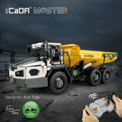 tech rc moc large city heavy dump truck bricks toy