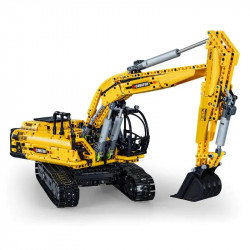 tech rc motorized functional excavator bricks toy