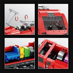 tech taurus european electric passenger train bricks toy