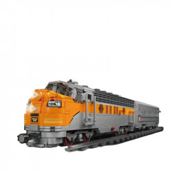 tech usa emd f7 wp diesel locomotive train bricks toy