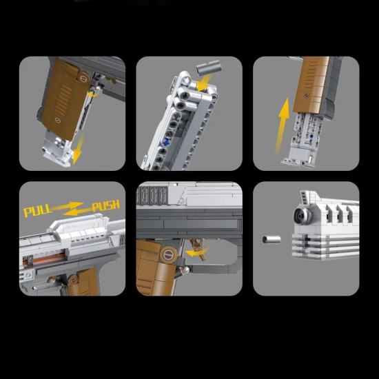 tech weapon moc beretta auto-9 pistol gun bricks toy tech weapon moc beretta auto-9 pistol gun bricks toy