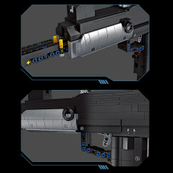 tech weapon moc uzi sub machine gun bricks toy