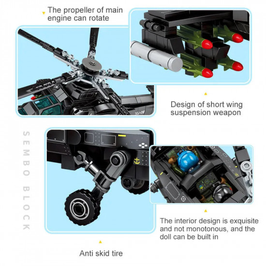 tech z10 swat armed police helicopter bricks toy tech z10 swat armed police helicopter bricks toy