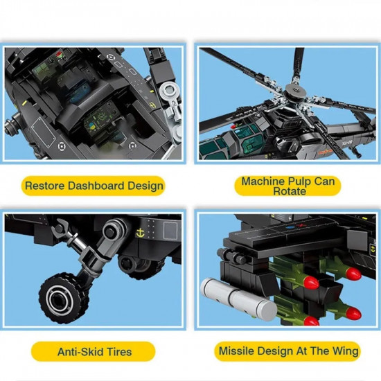 tech z10 swat armed police helicopter bricks toy tech z10 swat armed police helicopter bricks toy
