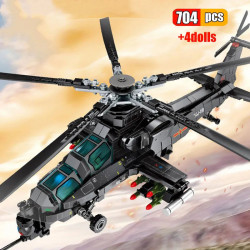 tech z10 swat armed police helicopter bricks toy