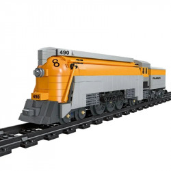 technic moc co 490 steam train locomotive bricks toys 59021