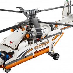 technic moc heavy lift helicopter bricks toy