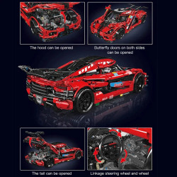 technic moc koenigsegg one super racing car bricks toy
