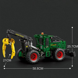 technic moc motorized log skidder bricks toy