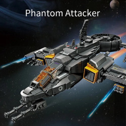 technic moc science fiction phantom attack aircraft bricks toys