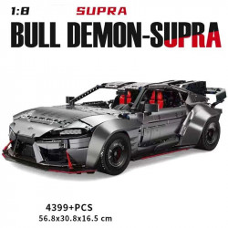 technic moc toyota supra racing sports car bricks toy