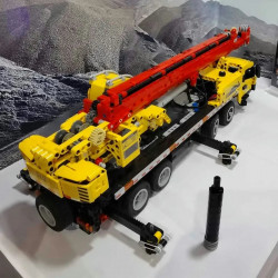 technical moc expert large mobile crane truck bricks toys
