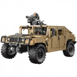 technical moc humvee h1 military armored car bricks toy