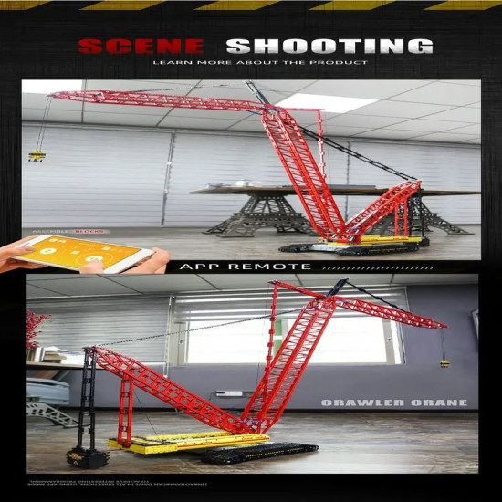 technical moc rc app city crawler crane bricks toy 17015 technical moc rc app city crawler crane bricks toy 17015