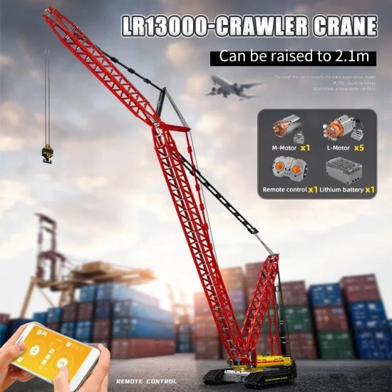 technical moc rc app city crawler crane bricks toy 17015 technical moc rc app city crawler crane bricks toy 17015