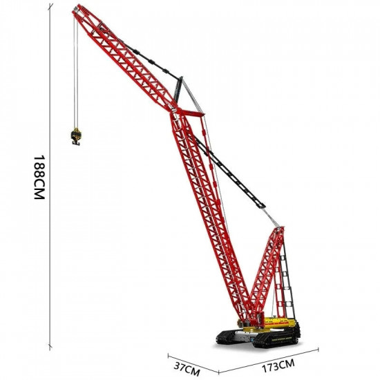 technical moc rc app city crawler crane bricks toy 17015 technical moc rc app city crawler crane bricks toy 17015