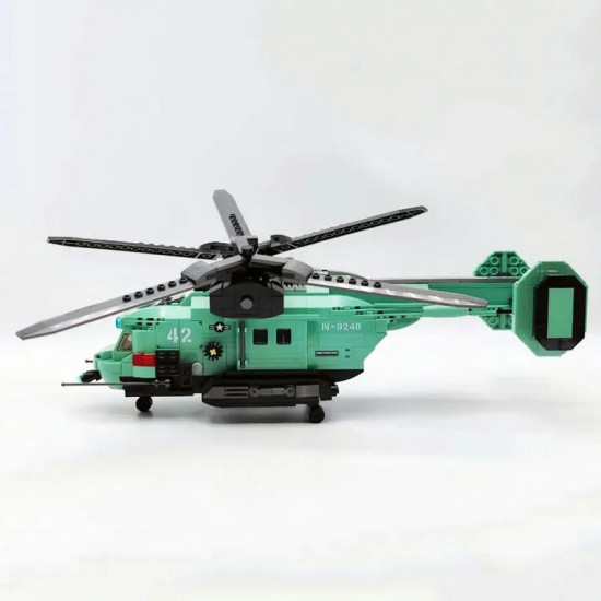 technical moc twin-rotor helicopter bricks toy 58008 technical moc twin-rotor helicopter bricks toy 58008