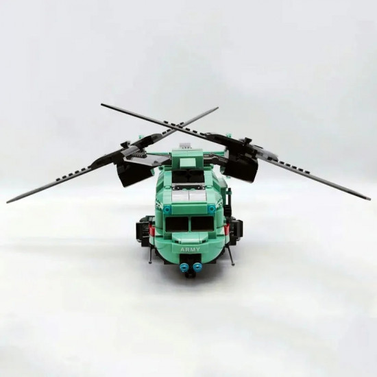 technical moc twin-rotor helicopter bricks toy 58008 technical moc twin-rotor helicopter bricks toy 58008
