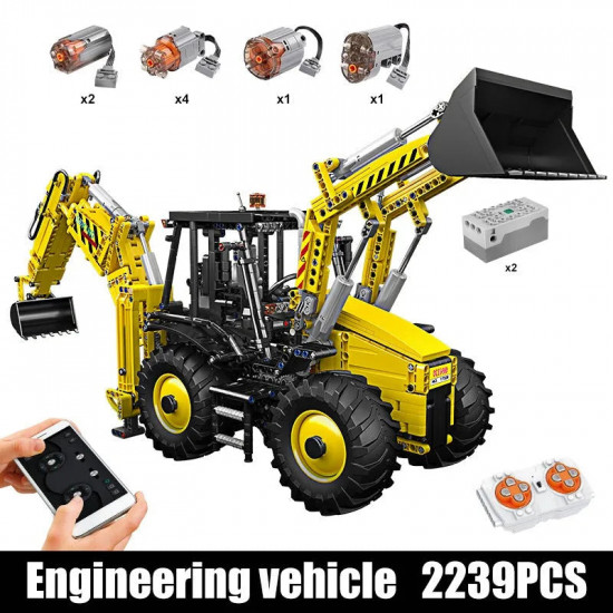 technical motorized moc excavator loader rc bulldozer truck bricks toy technical motorized moc excavator loader rc bulldozer truck bricks toy