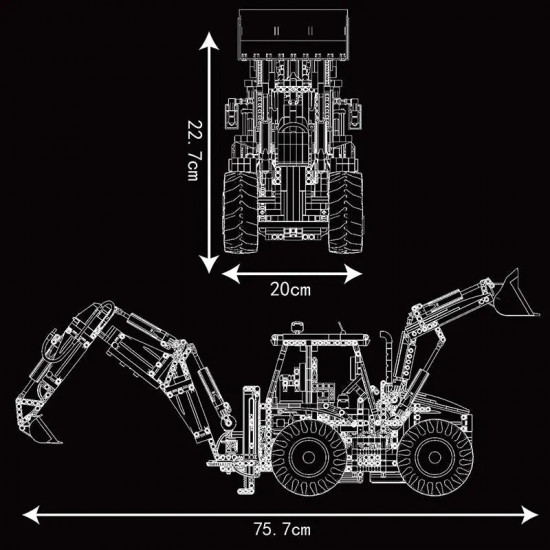 technical motorized moc excavator loader rc bulldozer truck bricks toy technical motorized moc excavator loader rc bulldozer truck bricks toy