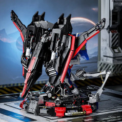 transformation moc assault bust mech robot bricks toy