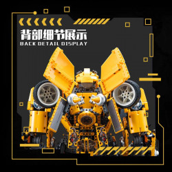 transformation moc dj rambo man mech robot bricks toy