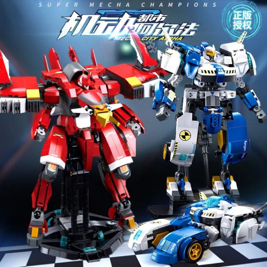transformer mecha robot alpha hurricane flame bricks toy transformer mecha robot alpha hurricane flame bricks toy