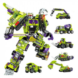 transformers mecha robot engineering vehicle bricks toy