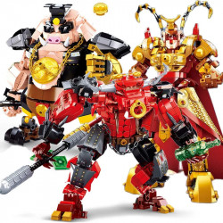 transformers monkey king warrior mecha bricks toys