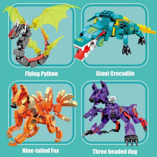 transforming mecha animal robot warrior bricks toys transforming mecha animal robot warrior bricks toys