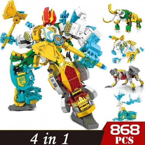 transforming mecha robot therion totems bricks toy transforming mecha robot therion totems bricks toy