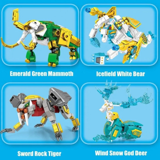 transforming mecha robot therion totems bricks toy transforming mecha robot therion totems bricks toy