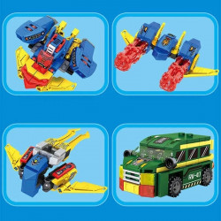 transforming super commander car robot bricks kids toys
