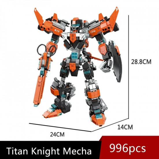 transforming titan knight mecha robot warrior bricks toys transforming titan knight mecha robot warrior bricks toys
